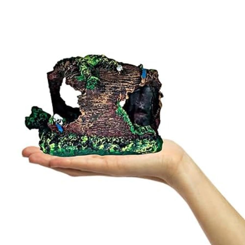 Aquarium Decoration Cave Fish Tank Decor Ornament for Aquarium Setup Fish Tank Accessories Decorative Cave Structure for Aquatic Plants Fish Hiding Space Aquarium Landscape Decor 1