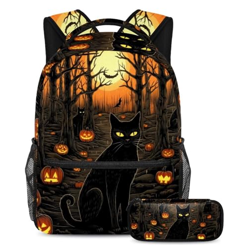 Sac d'école chat noir pour l'école et les sorties de votre enfant au quotidien