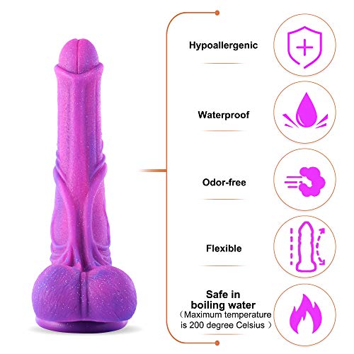 10.7 Inch Huge Purple Dildo with Strong Suction Cup - Image 4