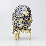 Gewicht: 0,8 kg YuanBo Wu. Festliche Metallblumen-Ei-Geschenk Schmuckschatulle Schmuckschatulle Hochzeitsgeschenk (Color : Grün)