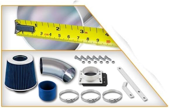 Short Ram Air Intake Kit & Blue Filter Combo Compatible for 92 93 94 95 BMW 318 / 318i / 318is / 318ti 1.8L L4