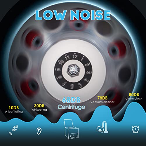 Cgoldenwall 80-2 Electric Lab Centrifuge 4000Rpm 20 Ml X 12 Tube Desktop Centrifuge Machine Timer 0-120Min Medical Laboratory Practice Low Speed Centrifugal Force 2325Xg Voltage 110V #TOP2