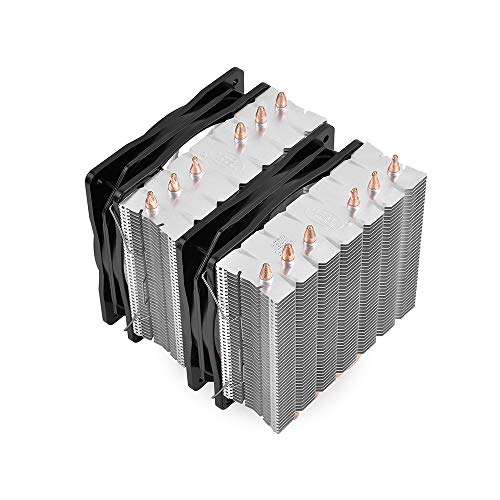 Deepcool Neptwin RGB Cooler Dissipatore per CPU 6 Heatpipes Twin-Tower Heatsink Due Ventole PWM da 120 mm RGB 12V 4-Pin Compatibile per Intel AMD AM4