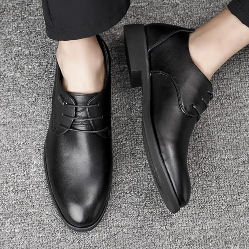YZABEL Classic Lace-up Formal Tuxedo Shoes for Men Business Casual Formal Shoes Office Work Low Top Dress Shoes Tuxedo Leather Shoes2