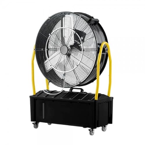 Bilake Excalibur Ventilador Nebulizador Industrial 300 W Negro/Amarillo 65 cm con Depósito de 25 Litros