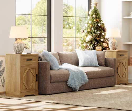 Image of WAMPAT 32-inch Tall Farmhouse End Table Set of 2