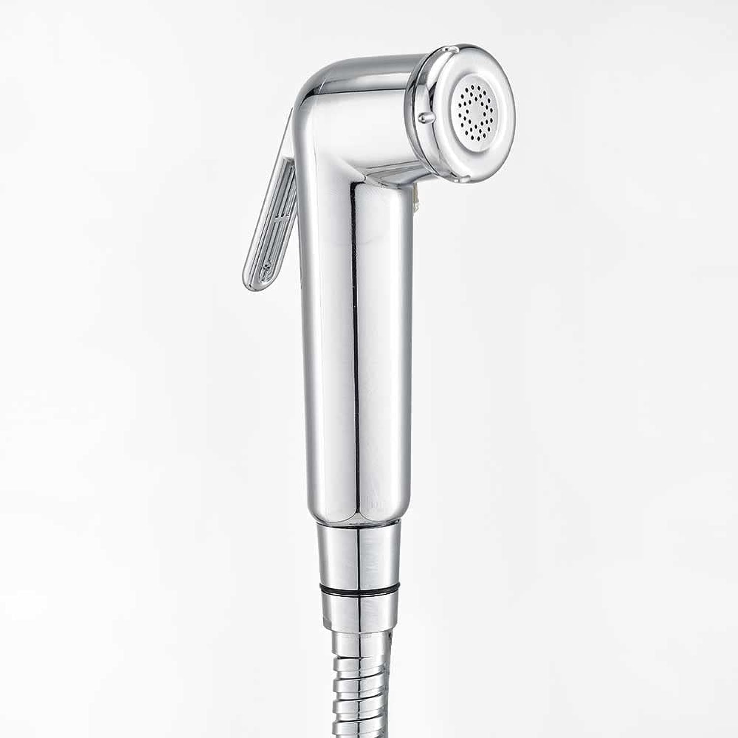 Milano Deluxe Plus Shattaf Set - Chrome Finish| Acrylic Jet Spray For Toilet | Handheld Bidet Sprayer Kit-Sprayer, Sprayer Holder, Hose, Screws | Fits All Standard Shower Hoses | Bathroom Fixtures