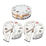 Ciieeo Cajas de Papel Triangulares para Dulces Forma de Pastel 30 Unidades para Fiestas Ramadán Eid Embalaje Decorativo para Cumpleaños y Celebraciones de Oriente Medio