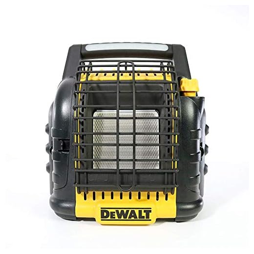 Dewalt F332000 12,000 BTU Portable Cordless Heavy Duty Radiant Heater, Black (Renewed)