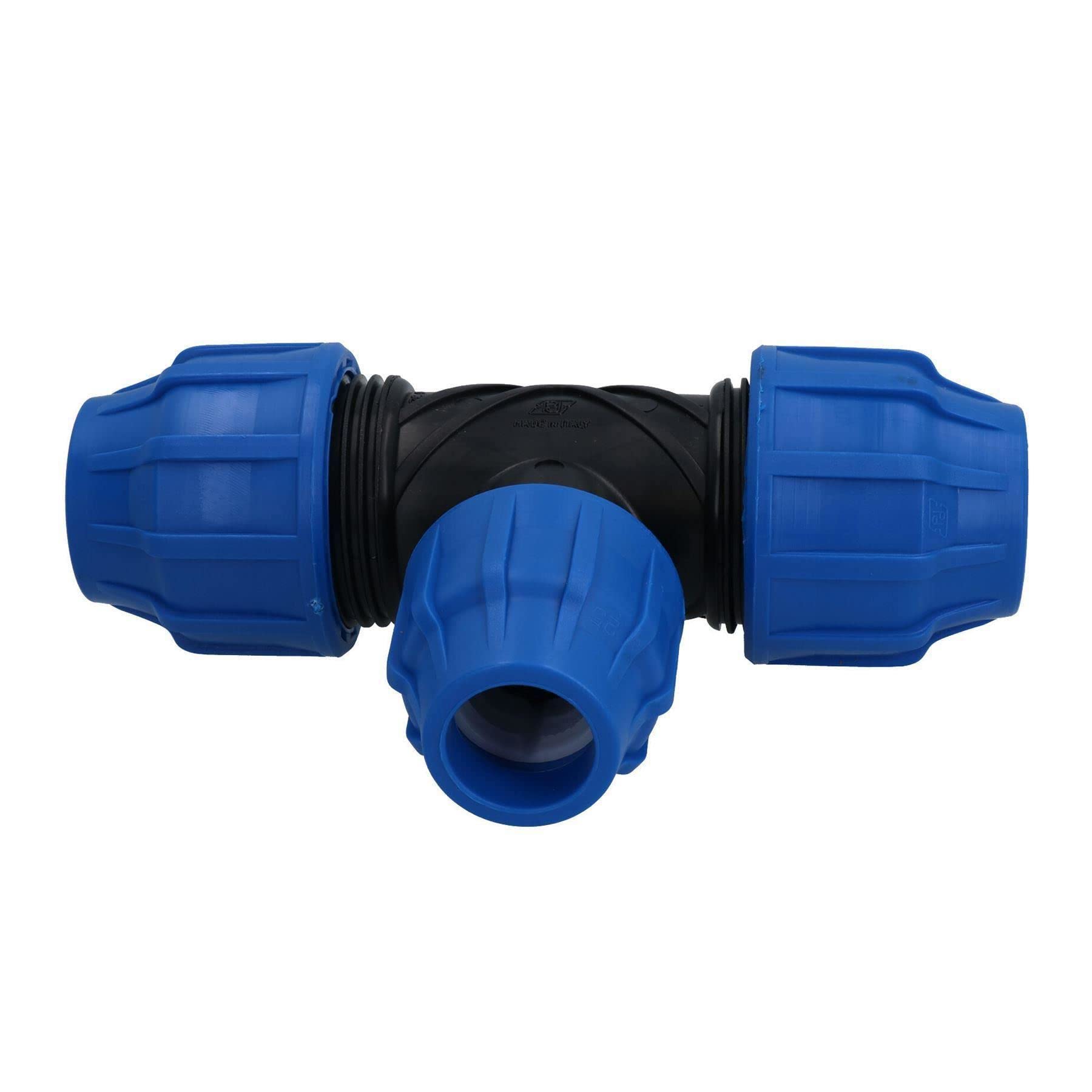 32 x 25 x 32 mm MDPE Tee T-Piece Conector de acoplamiento de tubería de agua 5 unidades