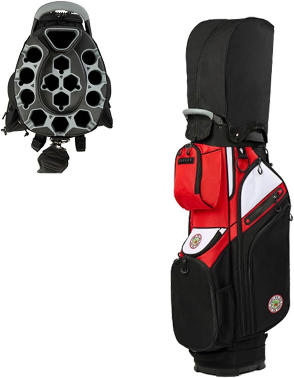 [xromtbem] 大容量ゴルフカートバッグ 14 個の個別クラブ開口部 追加の 30% 収納スペース 永久使用のための強化ベース