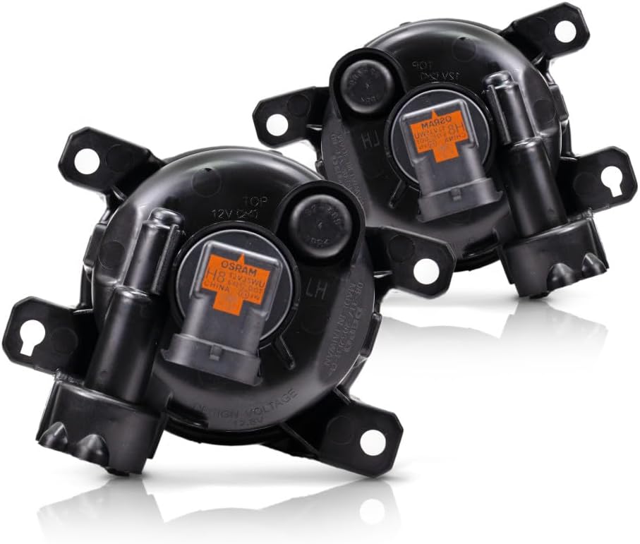 For Honda Odyssey 2018 2019 2020 Fog Light Driver and Passenger Side | Pair | Front | 2.4L Engine | Replacement For HO2592136, HO2593136 | 33951-TY0-305, 33901-TY0-305