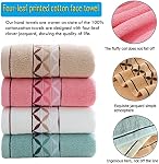 Bathroom Hand Towels,Four leaf printed cotton towel,100% Cotton Ultra Soft Highly Absorbent Hand Towel 4 Set , Size 14" x 30" Home Bathroom Hand Towels for Bath, Hand, Face, Gym Towel (Multicolor)