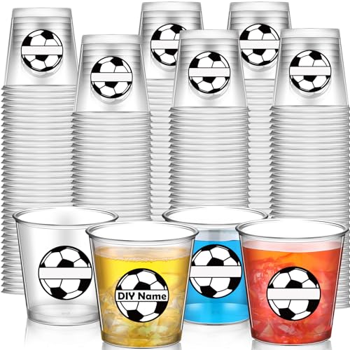 Roshtia 50 Pcs Soccer Shot Glasses 2.87oz Plastic Party Cups