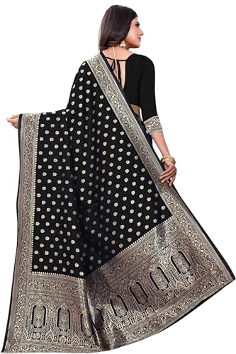 Image of C J Enterprise Women's Pure Kanjivaram Silk Saree Soft Design With Blouse Piece For Wedding (Pari124-51)
