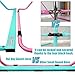PreGymnastic Folding Gymnastics Bar with Rings, Foldable Kip Bar with Sturdier Base, Training Bar for Kids Ages 3-10, Horizontal Bar, Home Gym Equipment for Boy Girl(Foldable Bar with Mat,Teal-Mat)