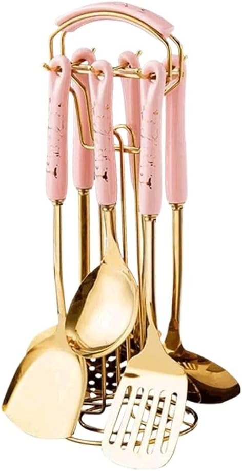 Kitchenware Set Ceramic Stainless Steel Cooking Spoon Spatula(E)