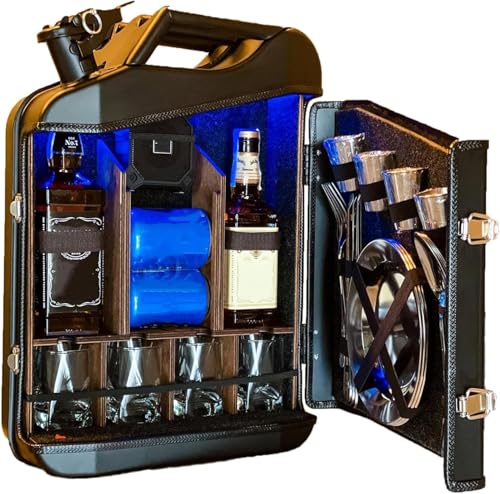 Gabinete de la barra de whisky, Vintage forma Mini Bar, Mini bebidas Gabinete personalizado pequeña barra portátil Regalo original personalizado para un hombre, de pie libre con la parte superior
