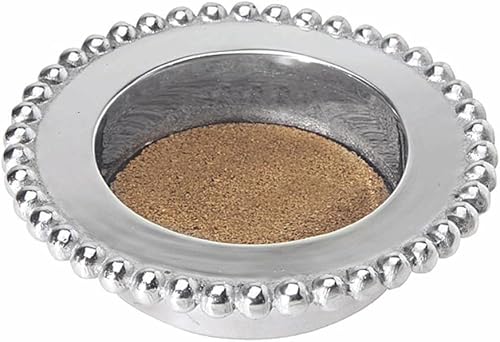 Mariposa Posavasos para vino perlado | plateado | brillante | BARWARE | Platos de vino y posavasos | Aluminio SANDCAST reciclado | Hecho a mano en