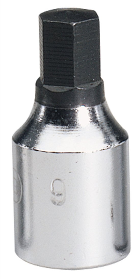 Draper 11127 Elora Hexagon Screwdriver Socket, 1/4" Square Drive, 6mm