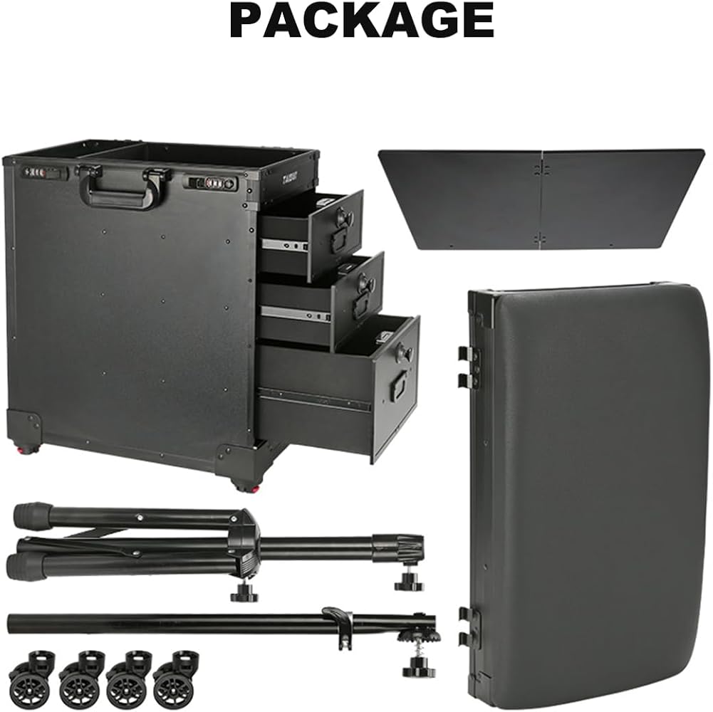 Tattoo タトゥートローリーケース/ワークステーション アームレスト Amazon.co.jp: NATUMER タトゥートロリーケース 3つの引き出しと3桁の