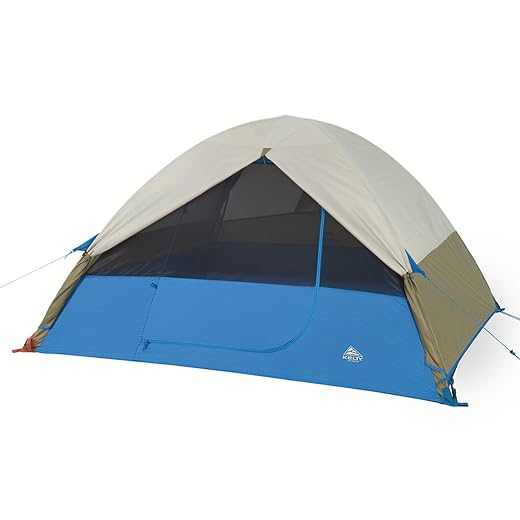 Kelty Ashcroft 3P Tent - 3 Person Camping Shelter with Full Coverage Rainfly, Lightweight Aluminum Poles, Camping Backpacking Festival Shelter