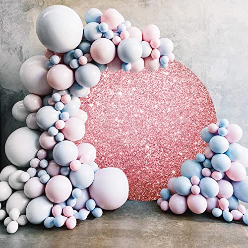 SDOTPMT Diametro 2m Rosa Glitter Round Backdrop