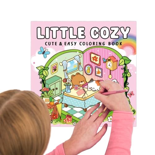 Hogvinnatil Libro Da Colorare Lenitivo | Album da Colorare e Confortevole per | Attività Educativa e Giocosa per l'Apprendimento Prescolare Favorire Creatività e Relax