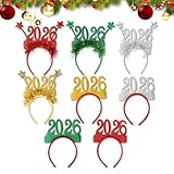 Generisch Weihnachts Stirnbänder Für Kinder | 8 Stück Festliche Haarreifen | 2026 Weihnachts Haarband,Für Familienfeier Dekoration Bar Einkaufszentrum Aktivität Veranstaltung Fotografie