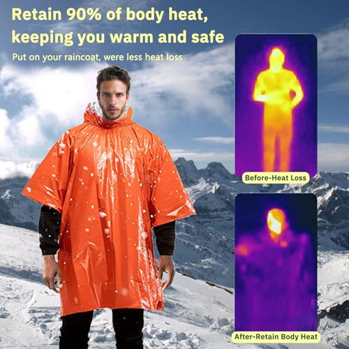 Emergency-Poncho-4-Pack-Insulated-Mylar-Reversible-Warm-Raincoat-Blanket-Reflective-for-Increased-Visibility-Outdoor-Camping-Survival-Gear-Survival-Blankets-for-Car