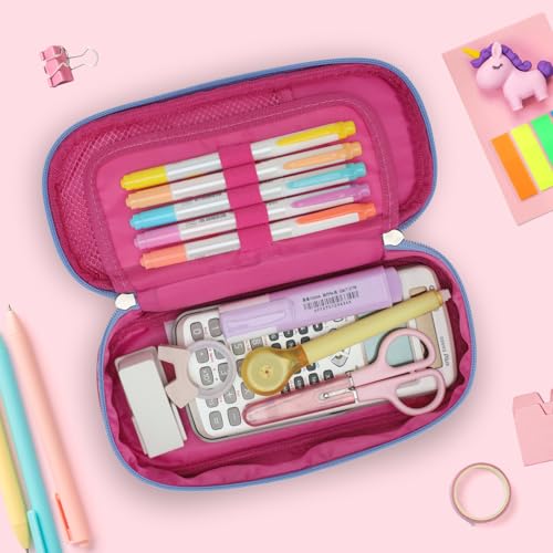 Bagseri Pencil Case for Kids - Special Cute Pencil Pouch for Girls Large Capacity Pencil Bag Aesthetic Kids Pencil Box for School (Rose Pink Butterfly) - Image 6