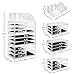 Casafield Acrylic Cosmetic Makeup Organizer & Jewelry Storage Display Case - Large 16 Slot, 2 Box & 9 Drawer Set - Clear