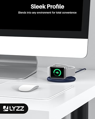 Miniatura 7 de Diseñado para cargador de Apple Watch, cargador magnético portátil para iWatch con cable de carga, soporte de cargador plegable de reloj rápido para