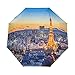 Paraguas de viaje compacto Tokyo Japan City Skyline Auto Open Close Paraguas resistente al viento anti-UV