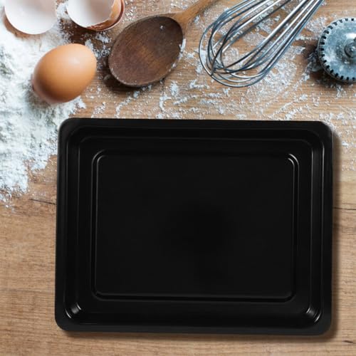 Plaque à pâtisserie émaillée rectangulaire noire de grande capacité - 8