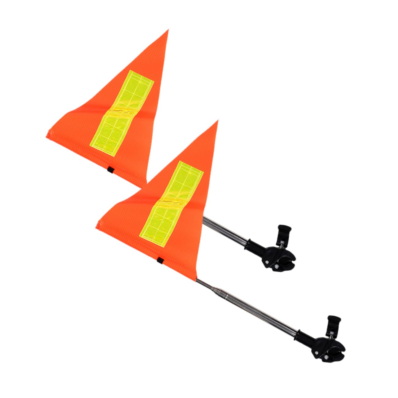 SUPVOX 2piezas Banderas De Seguridad para Carrito De Golf Banderas Reflectantes Telescópicas De De Alta Visibilidad para Sillas De Ruedas y Ciclismo