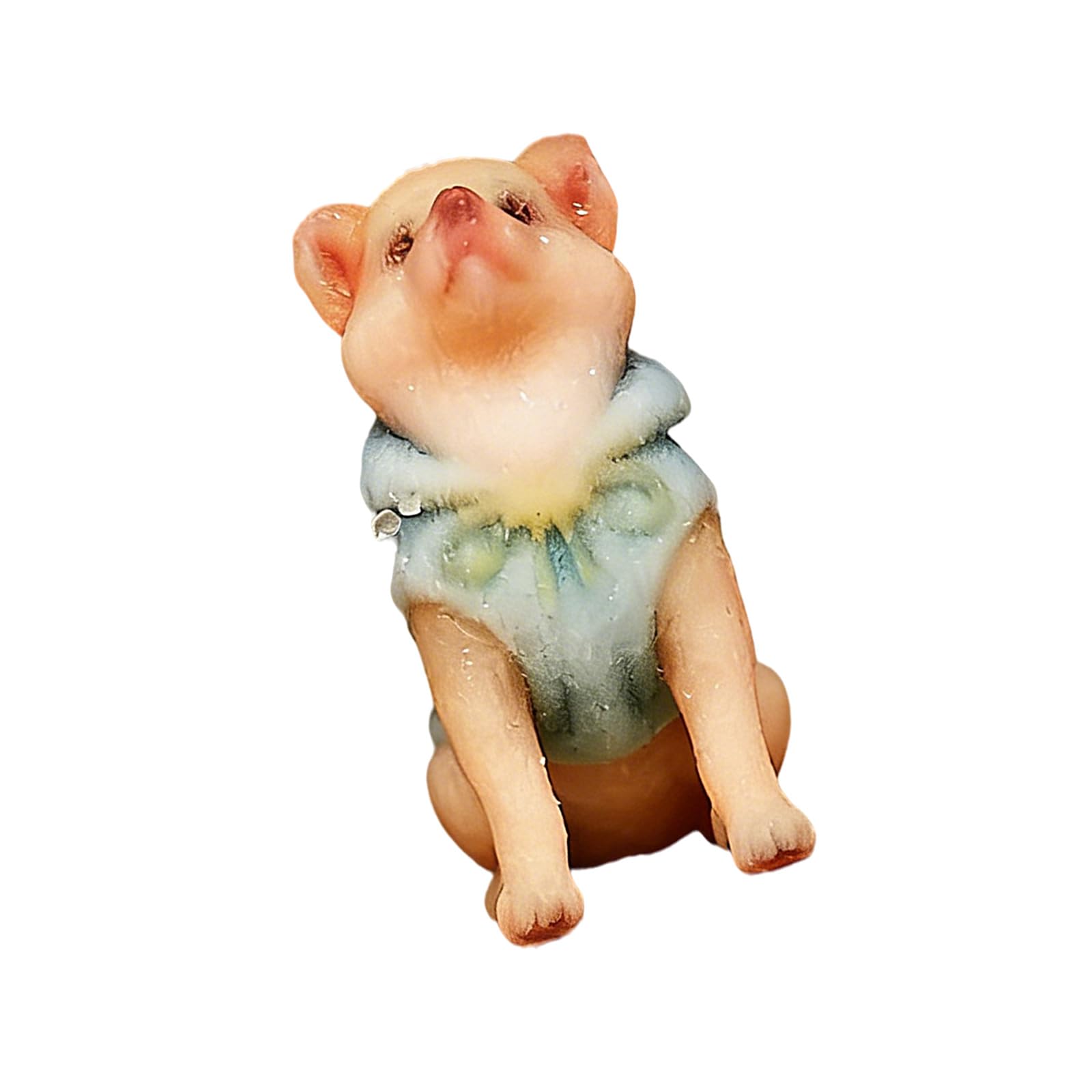 OSNIYAW Artistic Animal Sculpture 1:64 Scale 3D Printed Miniature Dog Model Resin for Display and Decoration Small Pet Sculpture Collecting