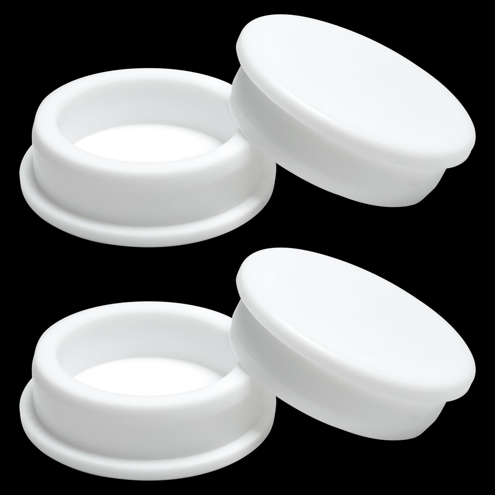4 Pcs 47.5 mm/1.91 in Silicone Rubber Plug for 48.5 mm Round Holes