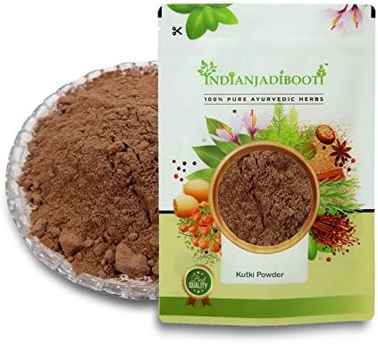 IndianJadiBooti Kutki Powder Picrorhiza Kurroa Hellabore, 250 Grams [8.8 Oz] Pack