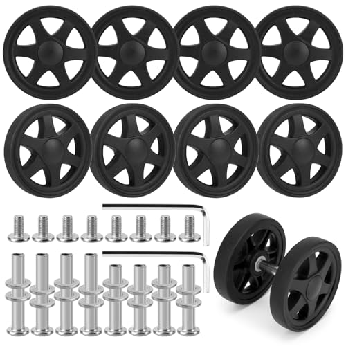 Roulettes rechange valises robustes kit de 8 pièces durables haute résistance