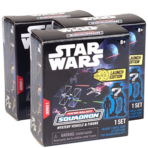Star Wars Micro Galaxy Squadron Speeder Mystery Box Set, 3-Pack - Series 1 - Receive 3 of 