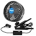 Alagoo 12V 6''Car Cooling Fan Automobile Vehicle Clip Fan Powerful Quiet Ventilation Electric Car Fans with Adjustable Clip & Cigarette Lighter Plug for Car/Vehicle