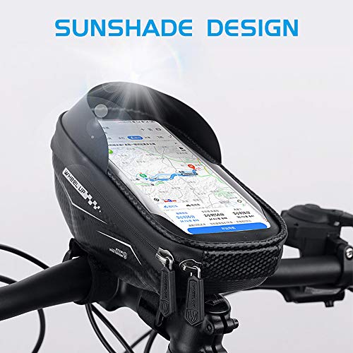 Festnight Bolsa para quadro de bicicleta Bolsa para tubo frontal Bolsa para guidão Bolsa para bicicl