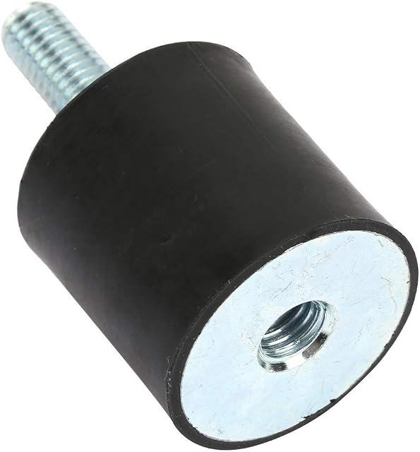 4PCS M8 Rubber Mounts Shock Absorber,Cylindrical Anti-Vibration Rubber Isolator Mounts with Studs Shock Absorber