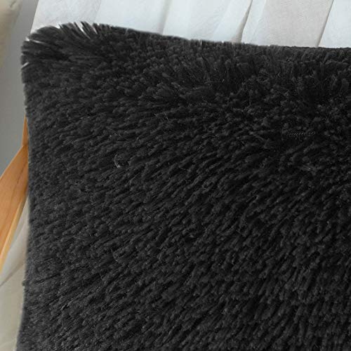 Image of Lumbar Faux Fur Throw Pillow Covers for Couch Decorative Pillows 12x20
