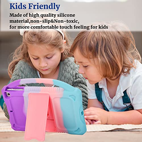 JOGUIIA Kids Case for iPad Mini 5/4/3/2/1,Premium Silicone Case for Apple iPad 7.9inch Mini 5th/4th/3rd/2nd/1st Generation Built-in Stand Handle(Multicolor) - Image 4