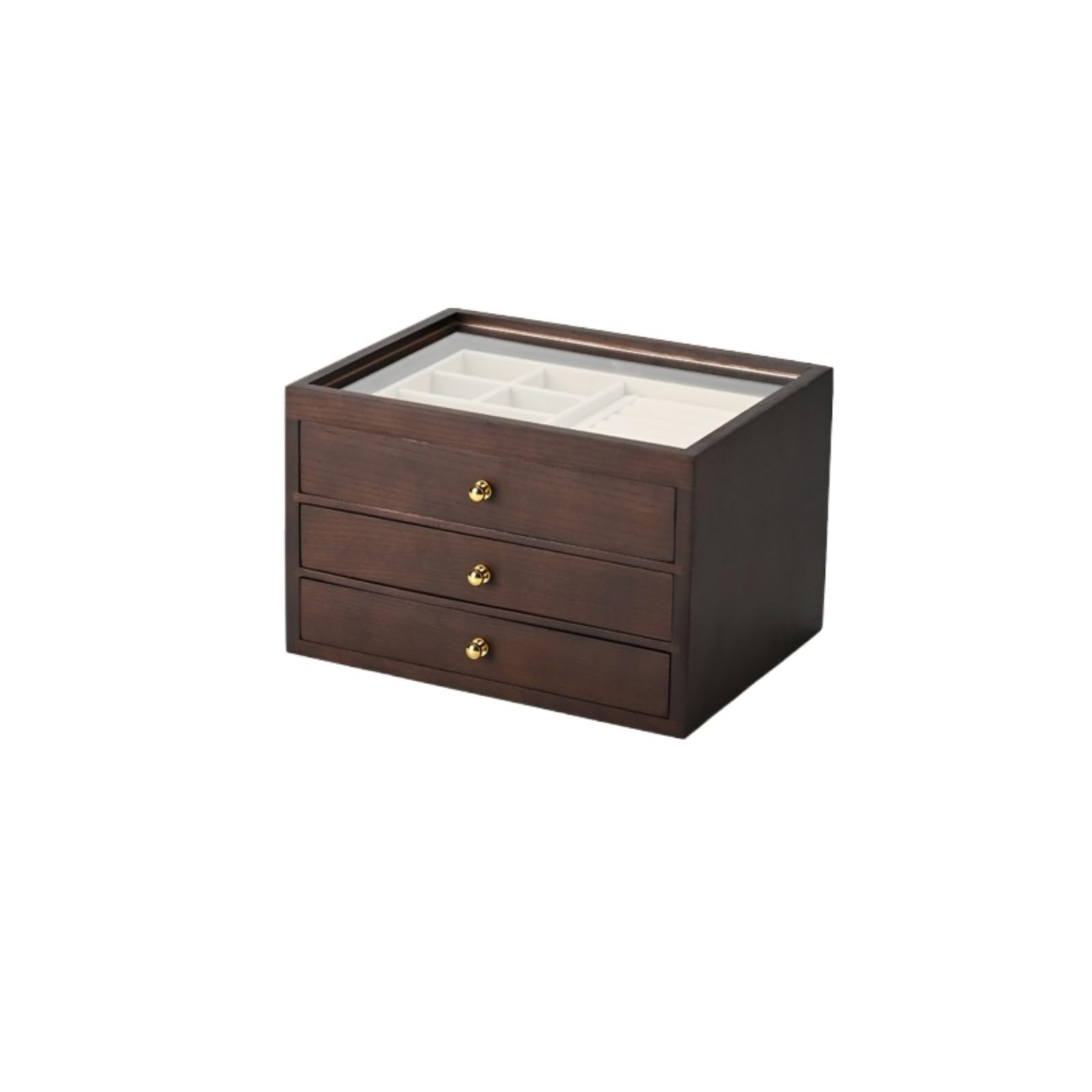 Joyeros Organizador Joyero De Madera Multicapa Caja Para Joyas | Almacenamiento para adorno de aretes
