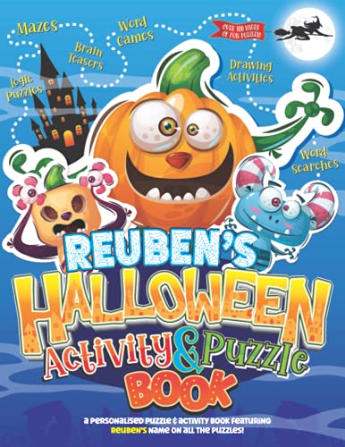 Reuben's Halloween Activity & Puzzle Book: A Personalised Puzzle ...
