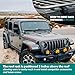 CALLIERT Aluminum 1/2 Half Roof Rack Kit Cross Bars and Cargo Basket for Jeep Wrangler JL 2018-2024 ＆ 2020-2024 Gladiator JT, Hardtop Luggage Carrier