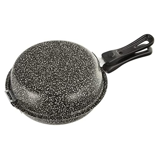 Home Stone Girafrittata con Rivestimento Antiaderente, Pietra, Antracite, 14 cm